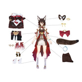 Halloweez Tingyun Cosplay Costume - Elegant Ancient Fox Tails Women's Dress for Halloween Carnival - Halloweez